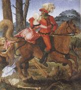 Hans Baldung Grien The Knight the Young Girl and Death oil on canvas